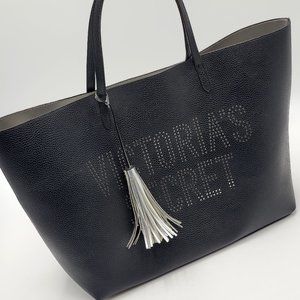 Victoria’s Secret Black & Sliver Tassel Tote Bag
